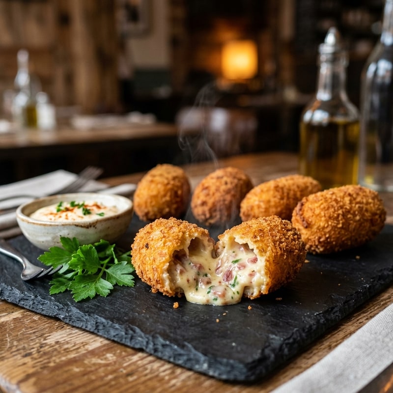 Selection of Latin American tapas plated for sharing