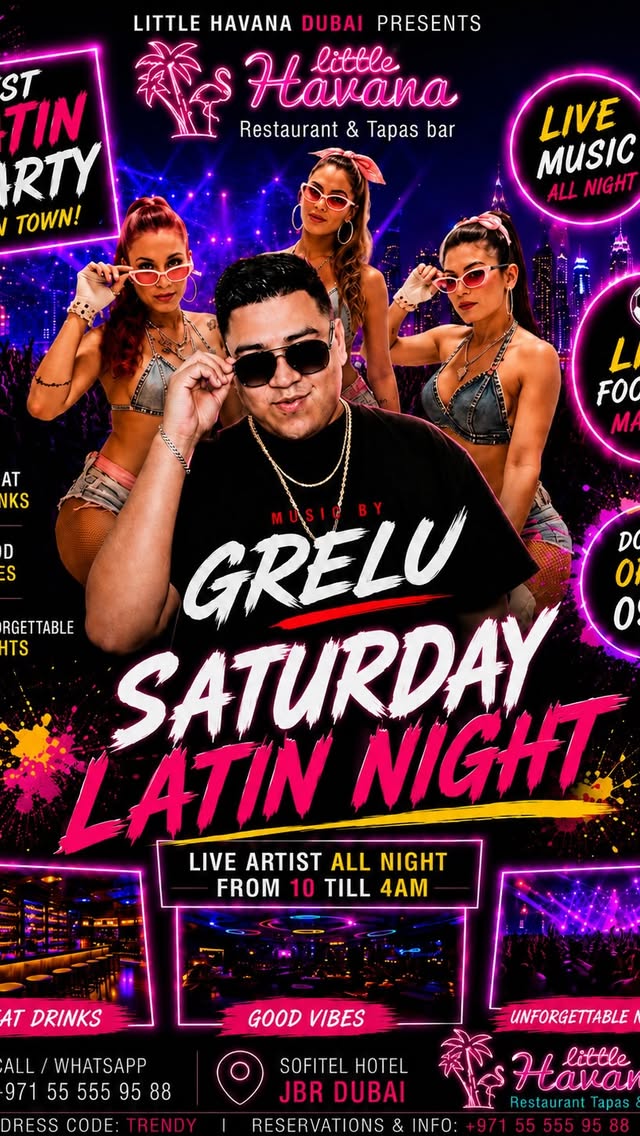 Saturday Latin Night with DJ Grelu
