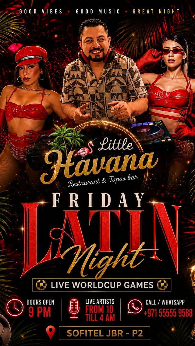 Friday Latin Night with live artists